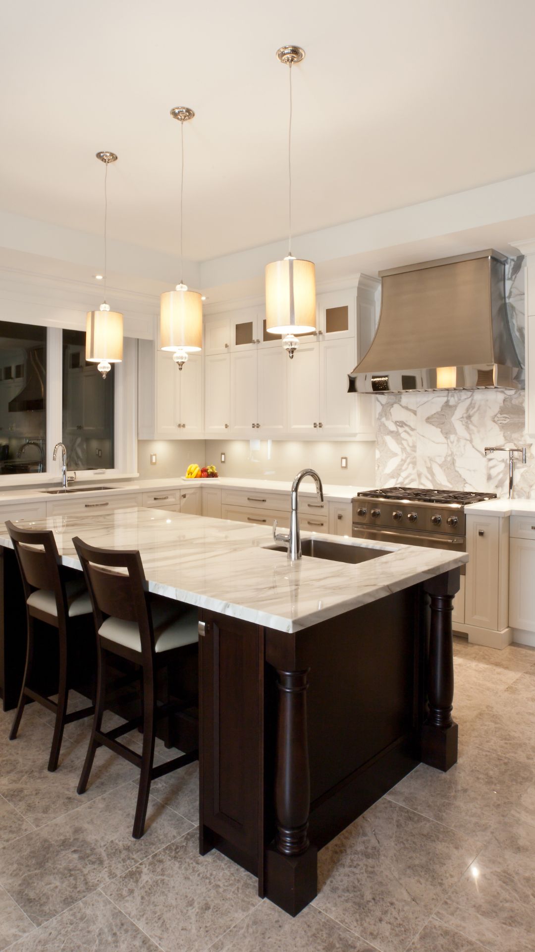 Bright modern kitchen interior